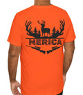 Hunting Shirt Deer Hunter Gun T Shirt Patriotic American Front and Back Design Gift Husband Dad Wife High Quality Unisex Short Sleeve Tee Graphic Tee – Everyday Comfort · Great Gift For Fans