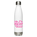 Teacher Vibes Back To School Stainless steel water bottle Graphic Tee – Feel-Good Design · Must-Have Style