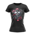 Metal Rose Heart Rock Gothic Reaper Heavy Metal Womens T Shirt Graphic Tee – Easygoing Wear · Perfect For Daily Wear