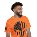 Men39s American Flag Shirt Patriotic Sports Jersey AOP Skull Front and Sleeve Design Gift for Husband Dad High Quality Soft Tee Jersey – Warm & Stylish · Perfect For Daily Wear