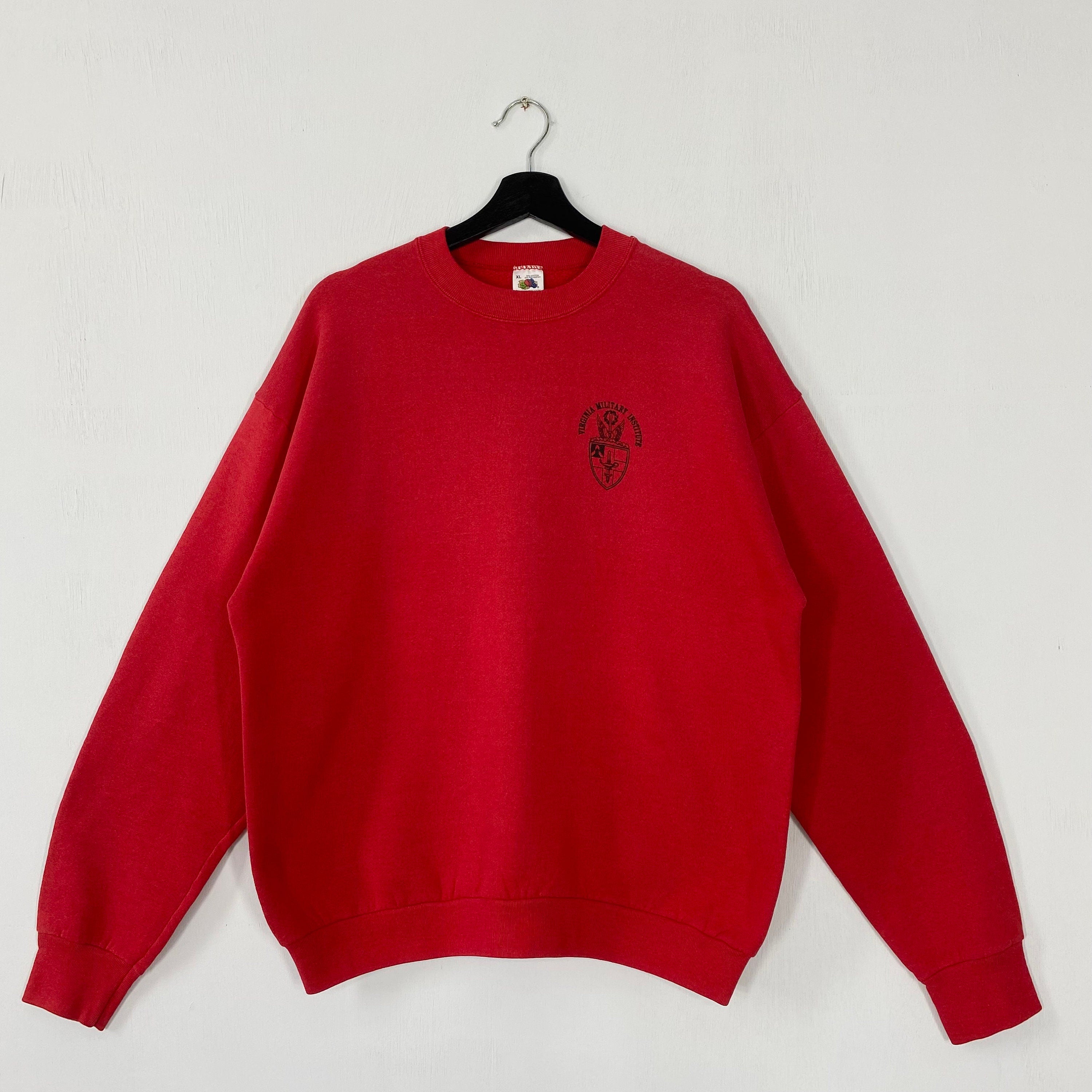 Vintage 90s Virginia Military Institute Sweatshirt Military Institute Crewneck Virginia Sweater Pullover Military College Print Logo Medium Sweatshirt – Everyday Comfort · Must-Have Style