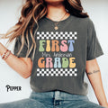 Custom Teacher T Shirt Retro First Grade Second Grade Third Grade Forth Grade Fifth Grade Personalized Name Graphic Tee – Warm & Stylish · Must-Have Style