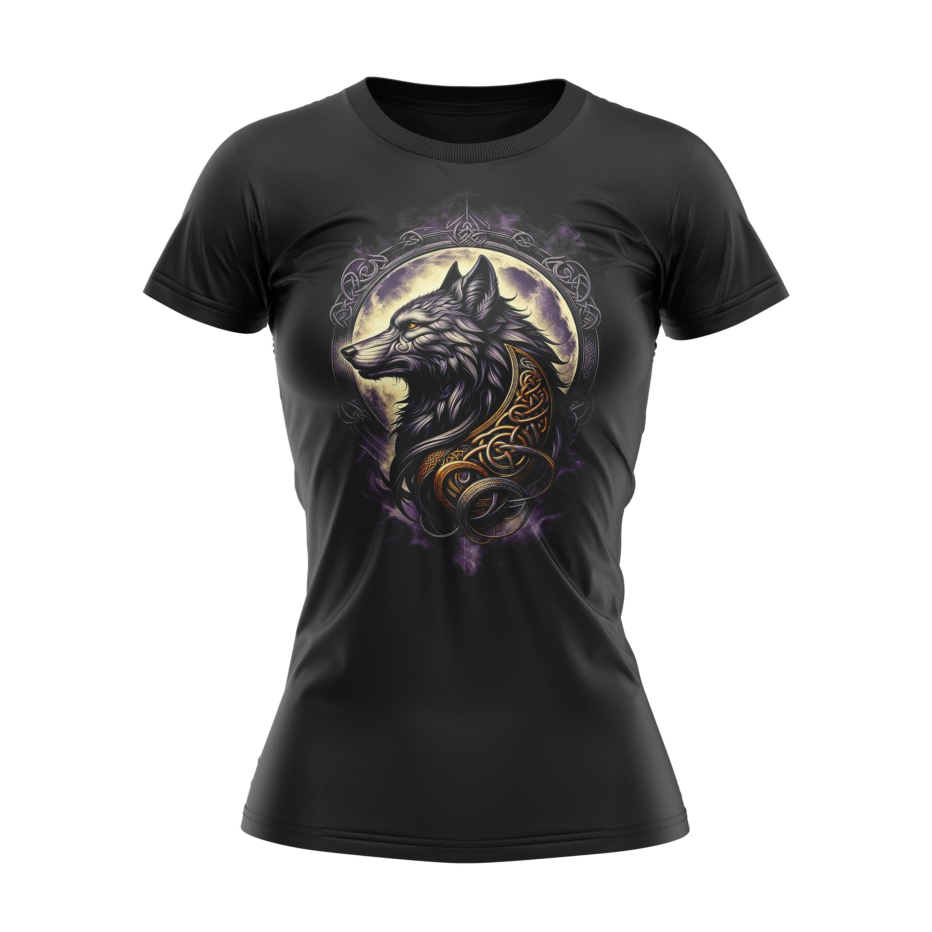Mystic Celtic Druid Wolf Womens T Shirt Gothic Viking Pagan Graphic Tee – Everyday Comfort · Perfect For Daily Wear