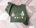 Funny Plant Ghost Sweatshirt Halloween Plant Lady Shirt Hallowen Gift Ghost Crewneck Sweatshirt Spooky Season Shirt Halloween Party Sweatshirt – Bold Style · Must-Have Style