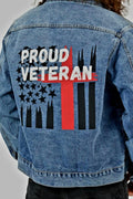 Men39s Military Denim Jacket Veteran Christian Jean Coat Mens Patriotic Gift For Husband Father Armed Services Proud Veteran Apparel Graphic Tee – Cozy Vibes · High-Quality Print