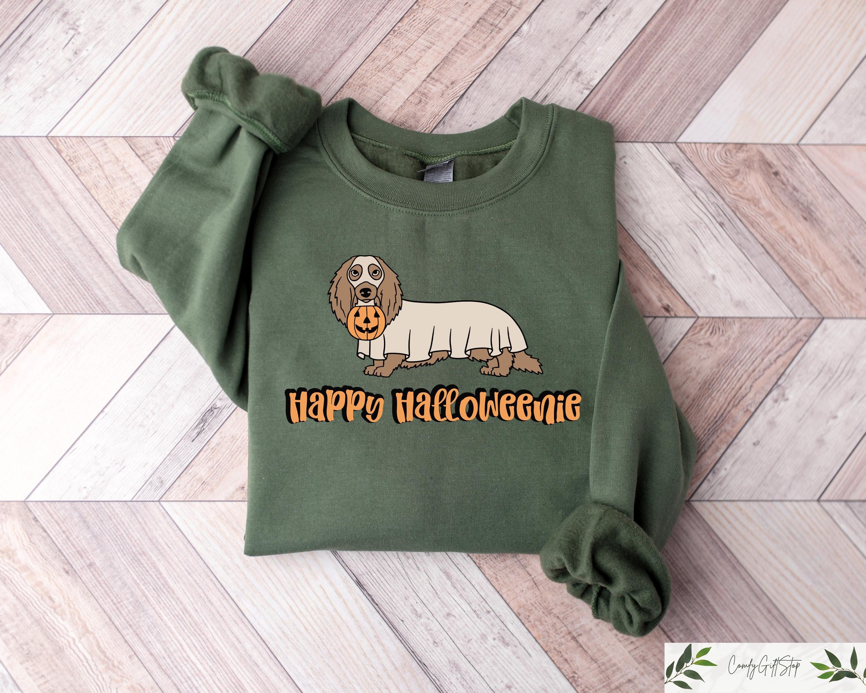 Dachshund Ghost Sweatshirt Halloween Dog Tshirt Spooky Season Crewneck Dog Lover Gift Fall T Shirt Halloween Gift Sweatshirt – Feel-Good Design · Great Gift For Fans