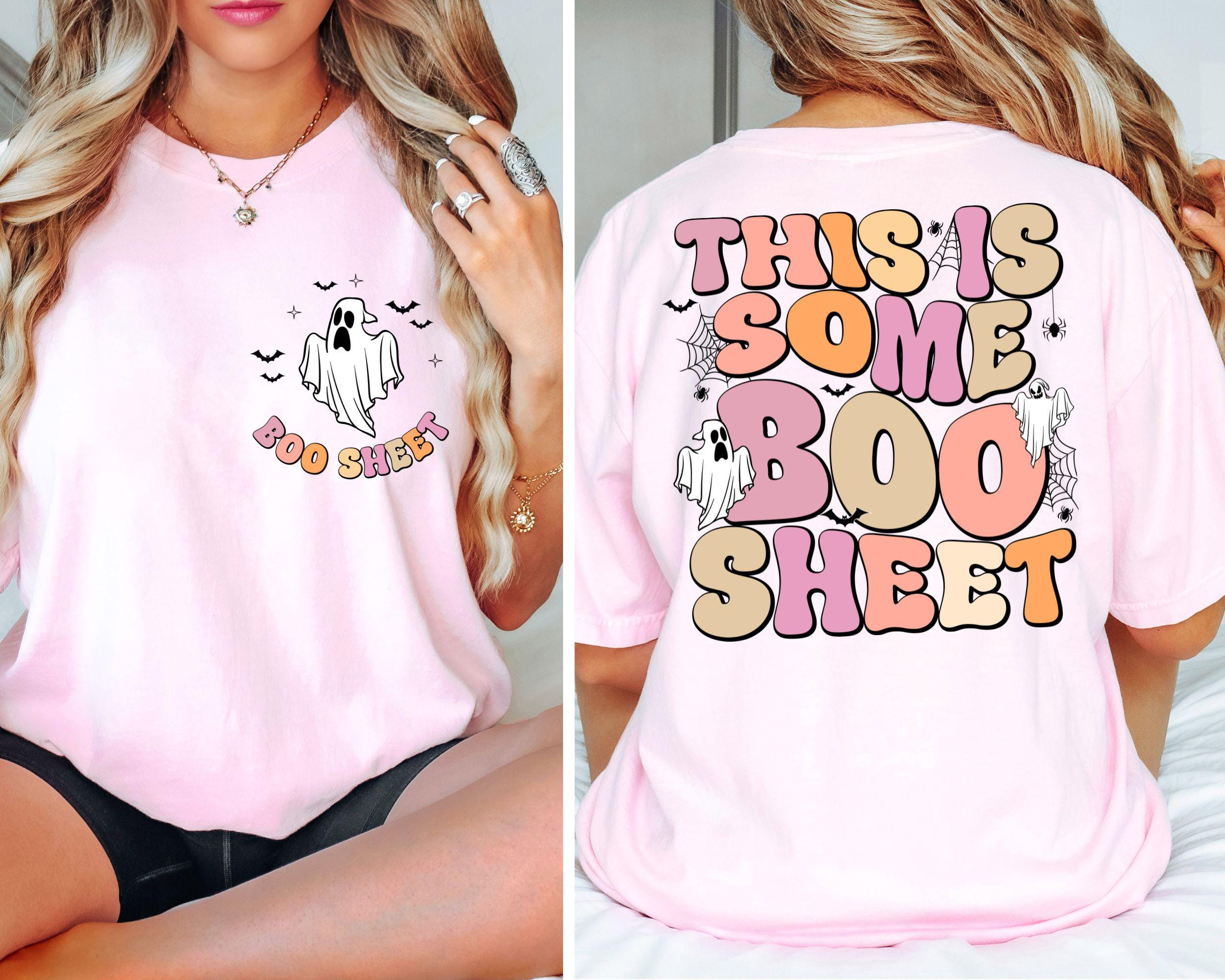 This is Some Boo Sheet Shirt Halloween Funny TShirt Halloween Shirt Funny Halloween Shirts Halloween Party Shirt Women Halloween TShirt Graphic Tee – Bold Style · Perfect For Daily Wear