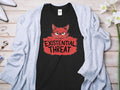 Existential Threat Cat T Shirt Funny Cat Graphic Tee Humorous Cat Lover Shirt Statement Tee for Cat Enthusiasts Cool Cat Design Graphic Tee – Premium Graphic · High-Quality Print