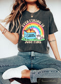 Emotional Dumpster Fire Everything Is Fine Shirt Trendy Mental Health Shirt Funny Shirt Anxiety Shirt Sarcastic Shirt Good Vibes Shirt Graphic Tee – Aesthetic Look · Must-Have Style