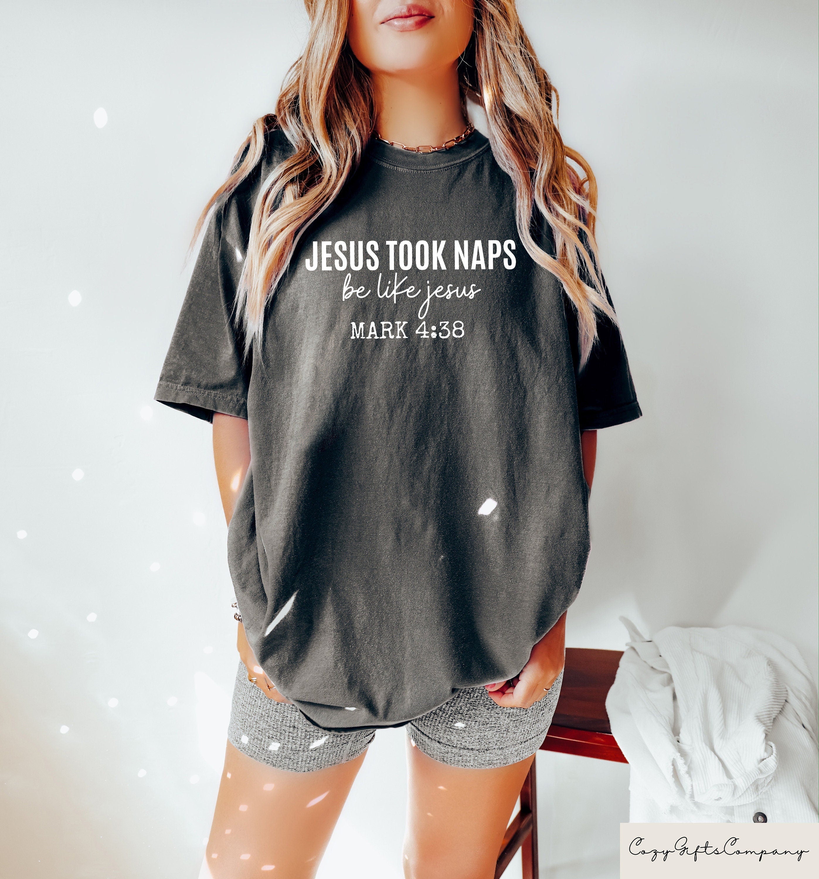Funny Christian Sweatshirt Womens Religious Shirt Jesus Took Naps Be Like Jesus Shirt Faith Tshirt Christian Gifts Catholic Gift Sweatshirt – Feel-Good Design · Must-Have Style