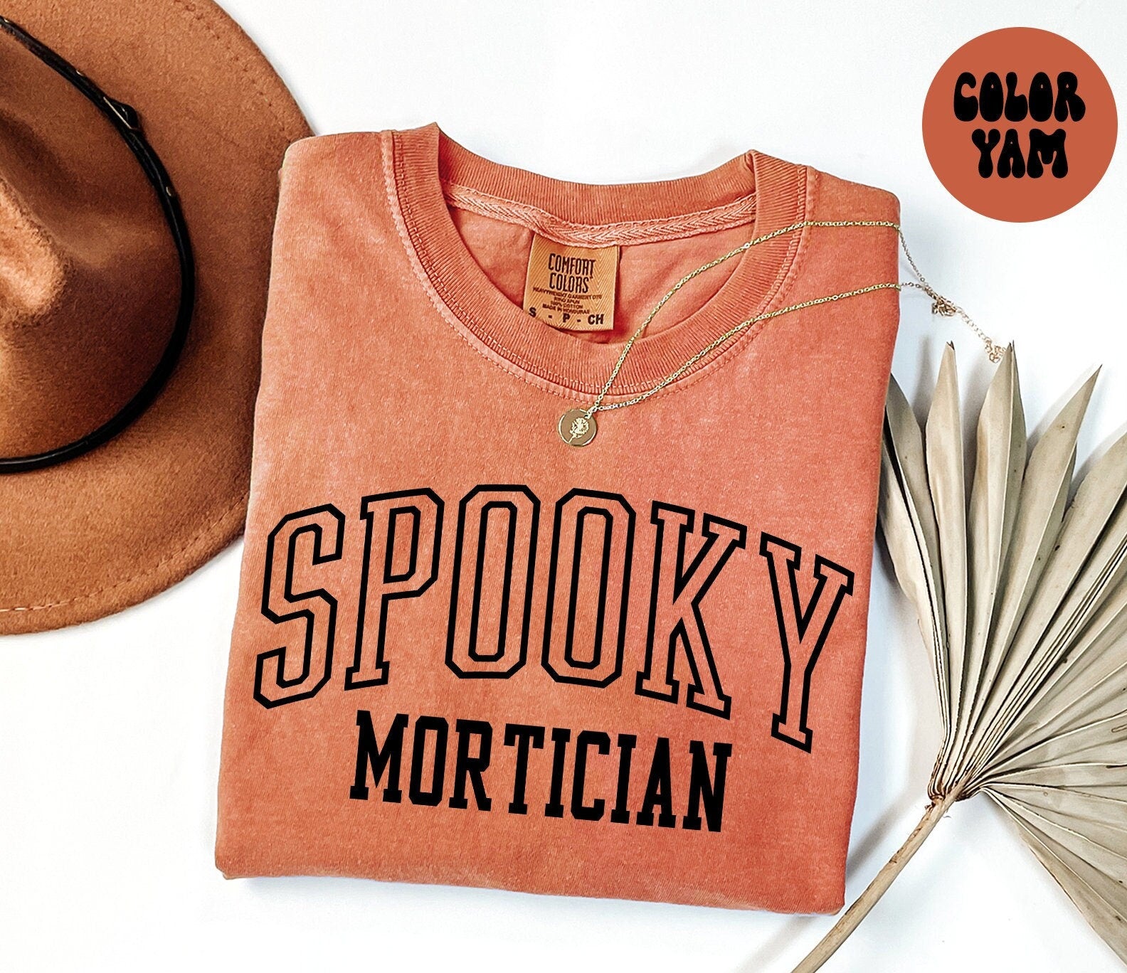 Spooky Mortician Fall Autumn Halloween Shirt Gifts Comfort Colors Tshirt Crewneck Tee Crewneck Short Sleeve Men Women Graphic Tee – Cozy Vibes · Must-Have Style