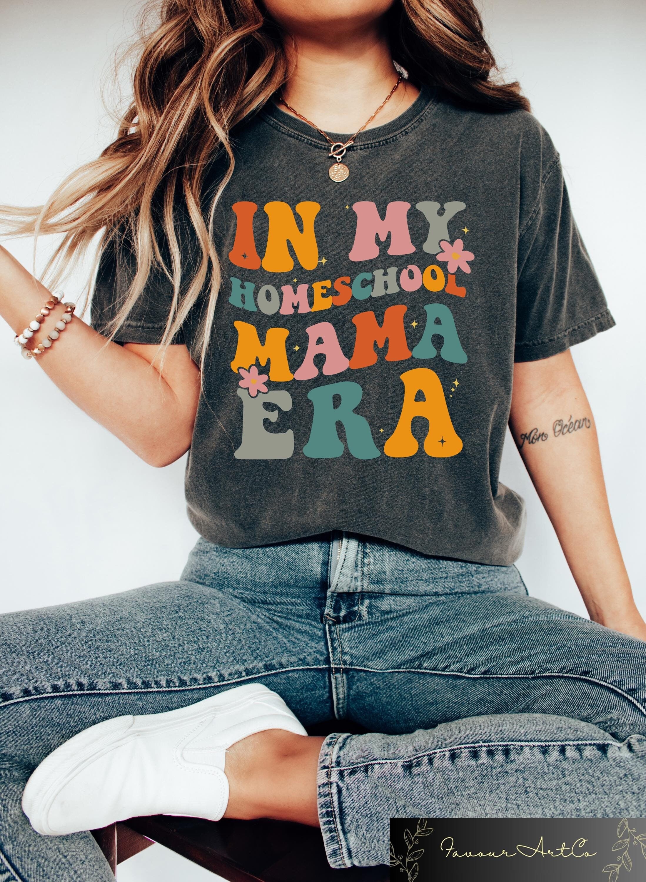 In My Homeschool Mama Era T Shirt Homeschool Mom Tee Homeschooling Mama Gift Christian Teacher Shirt Mommy Sweatshirt Homeschooler Mom Sweatshirt – Aesthetic Look · High-Quality Print