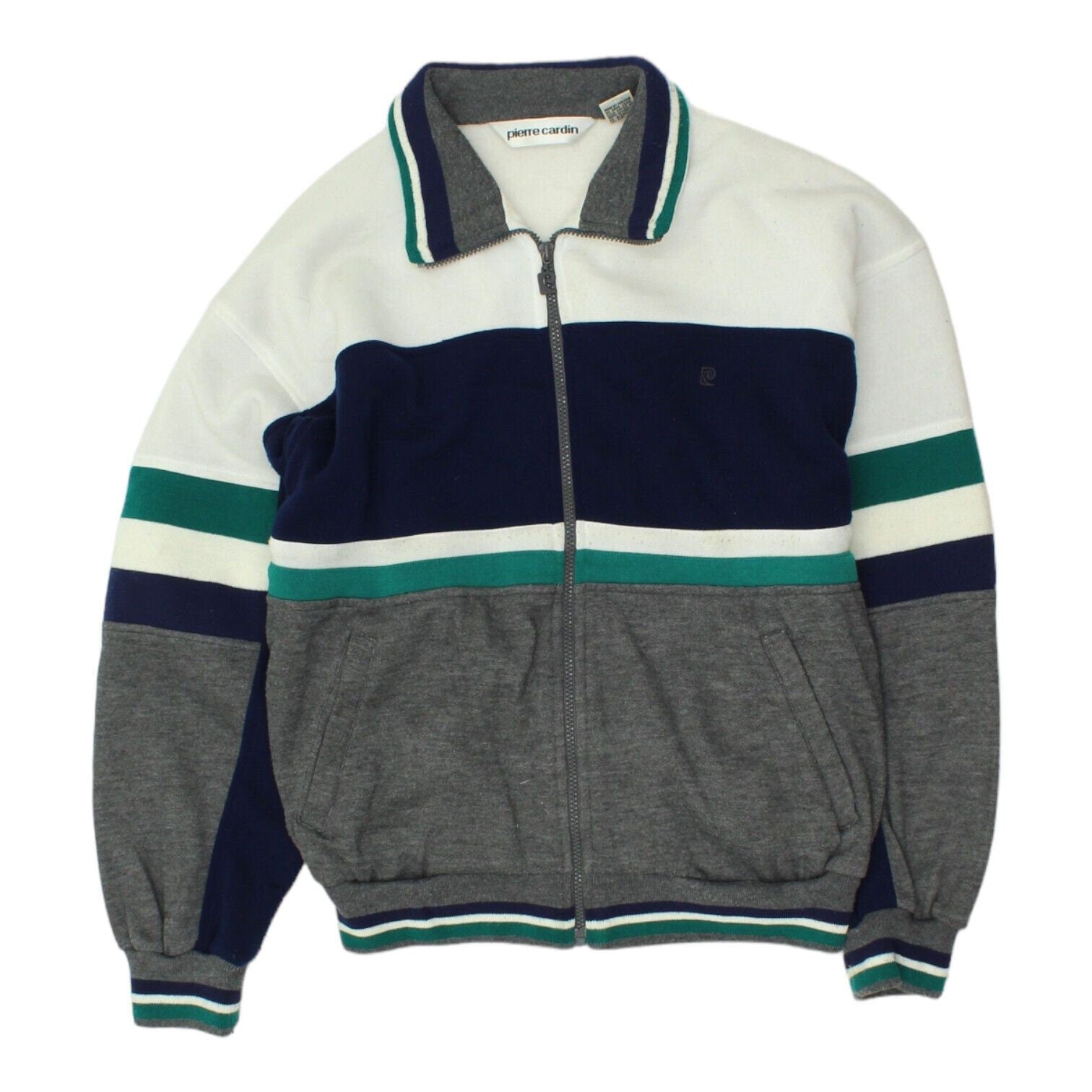 Pierre Cardin Mens White Navy Sweat Top Vintage Designer Collared Track Jacket Graphic Tee – Everyday Comfort · Trending Graphic Apparel
