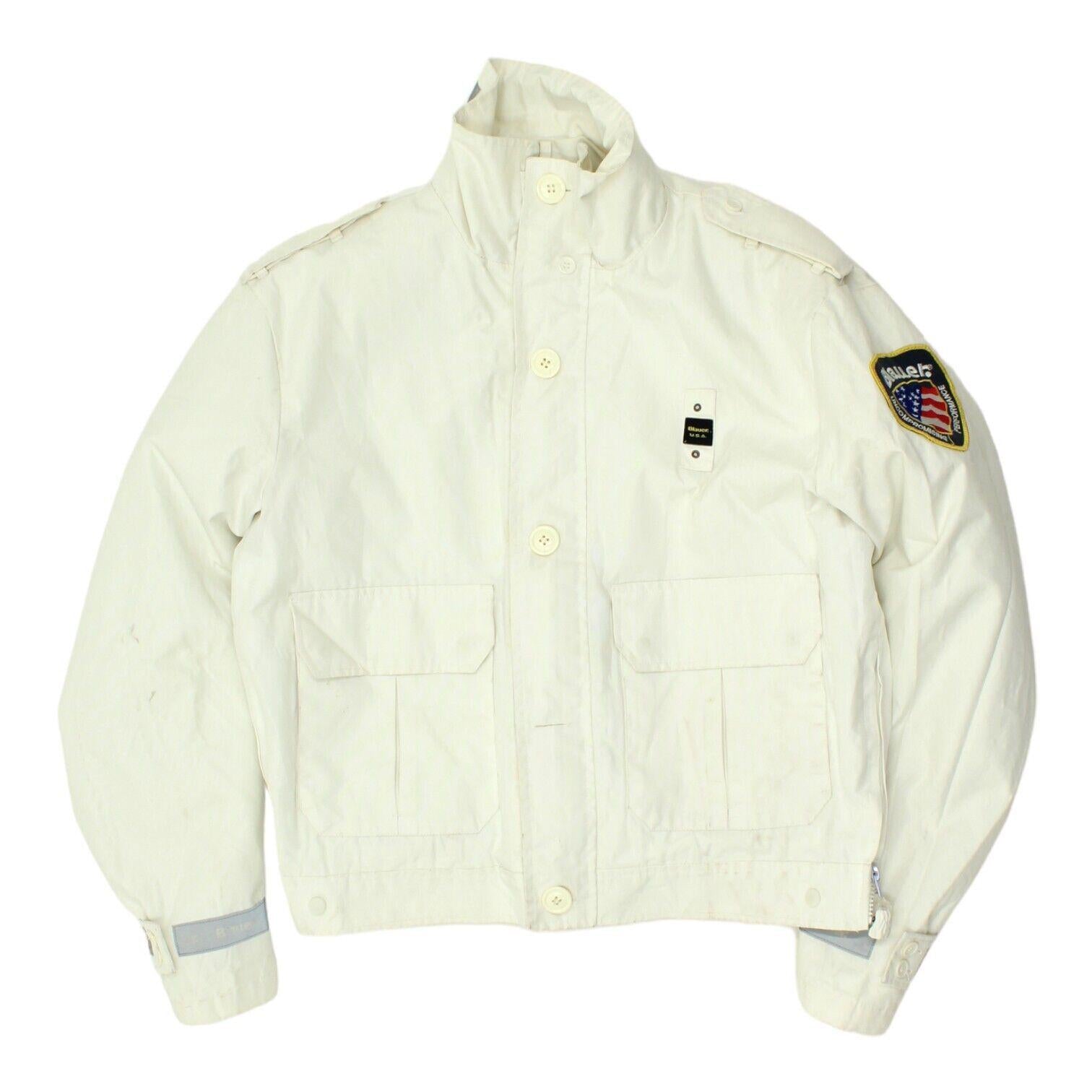 Blauer Mens White Quilt Lined Heavyweight Jacket Vintage High End Designer VTG Graphic Tee – Bold Style · Must-Have Style