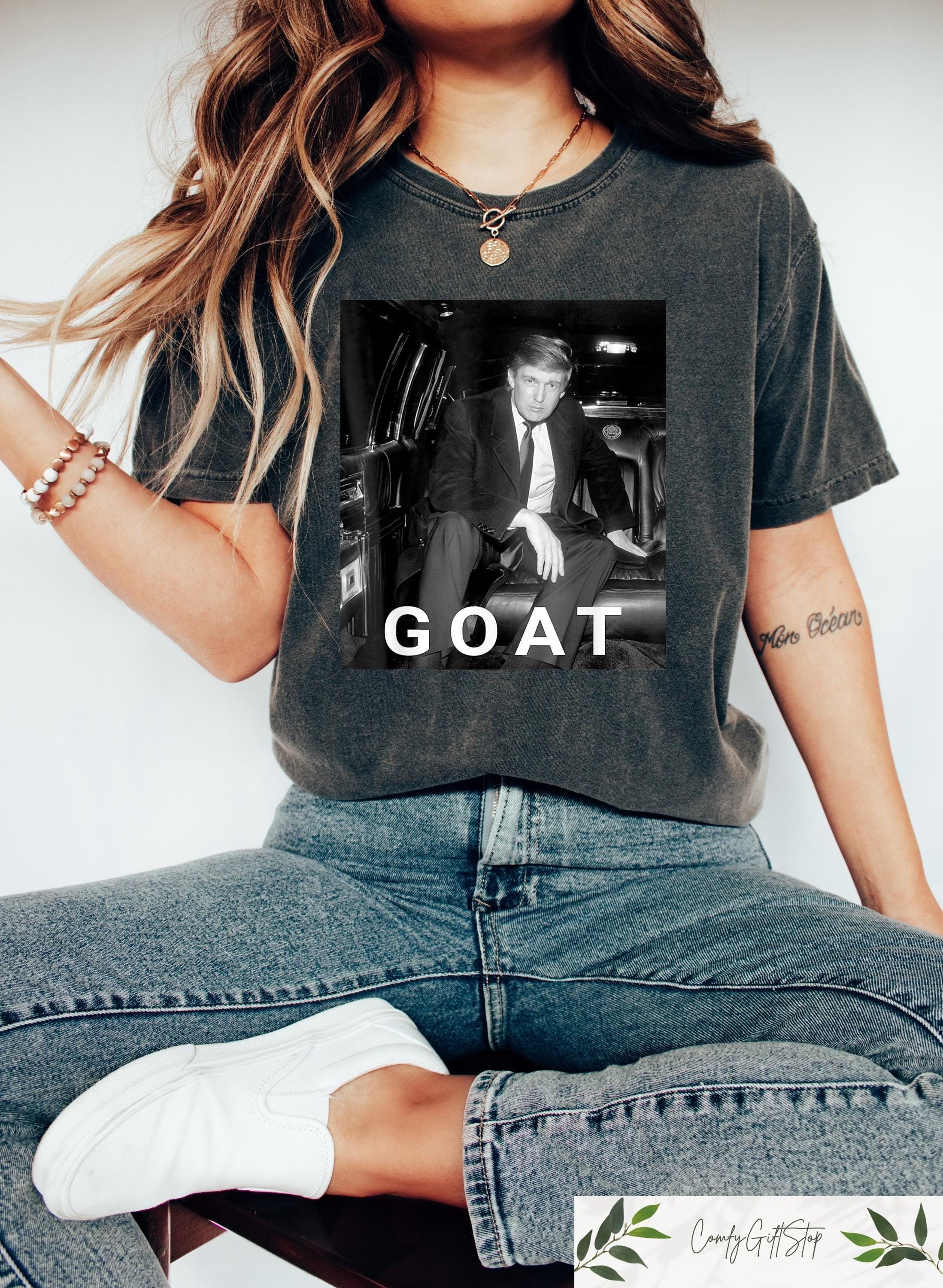 Trump 2024 Tee Trump Goat Unisex Tee I Stand With Trump Trump Shooting Shirt Trump Rally Shirt Trump Assassination Tee Trump Lover Tee Graphic Tee – Cozy Vibes · Trending Graphic Apparel