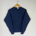 Vintage 90s Fruits Of The Loom Tag Plain Vintage Streetwear Sweatshirt Pullover Crewneck Sweater Colour NavyBlue Size Medium Sweatshirt – Easygoing Wear · Trending Graphic Apparel