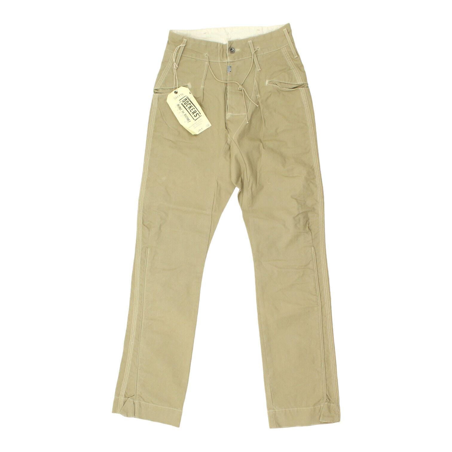 Dockers Mens Beige High Waisted Chino Trousers Vintage High End Designer VTG Graphic Tee – Soft Feel · Trending Graphic Apparel