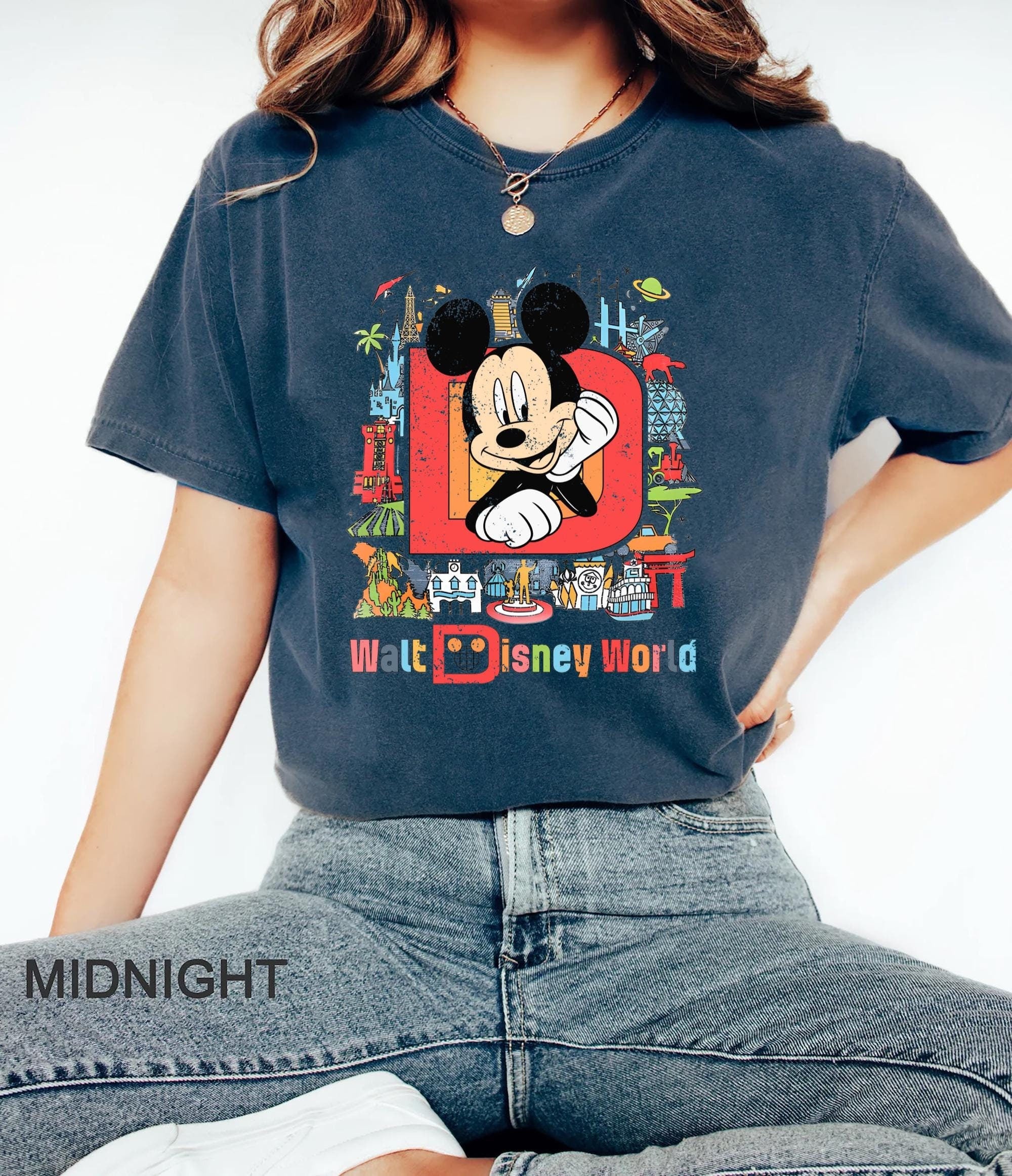 Vintage Retro Disney World Shirt Custom Character Mickey Minnie Chip Dale Pooh Shirt Mickey Vintage Retro Shirt Tank Top Walt Disney Tee Tank Top – Premium Graphic · High-Quality Print