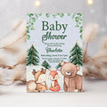 Winter Woodland Baby Shower Invitation Winter Baby Shower Woodland Animals Baby Shower Forest Baby Shower Boy Christmas Shower invite WL5 Graphic Tee – Feel-Good Design · Trending Graphic Apparel