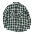 Belfe Mens White Blue Green White Plaid Shirt Vintage High End Designer VTG Graphic Tee – Bold Style · High-Quality Print