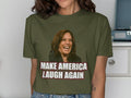 Make America Laugh Again Kamala Harris T Shirt Graphic Tee – Cozy Vibes · High-Quality Print