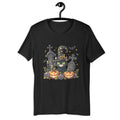 Adorably Spooky Black Kitty Witch Pumpkin Graveyard Unisex t shirt Graphic Tee – Soft Feel · Top Pick For Any Outfit