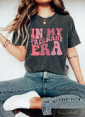 In My Pregnant Era Shirt Pregnancy Reveal Shirt Pregnancy Announcement Shirt Mama To Be Shirt New Mom Mothers Day Gift Cool Moms Shirt Graphic Tee – Warm & Stylish · High-Quality Print