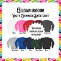 You Choose Design Youth Kids Crewneck Sweatshirt Gildan Custom Boys Girls Fleece Pullover Choose From Any Design In This Shop Sweatshirt – Easygoing Wear · Trending Graphic Apparel