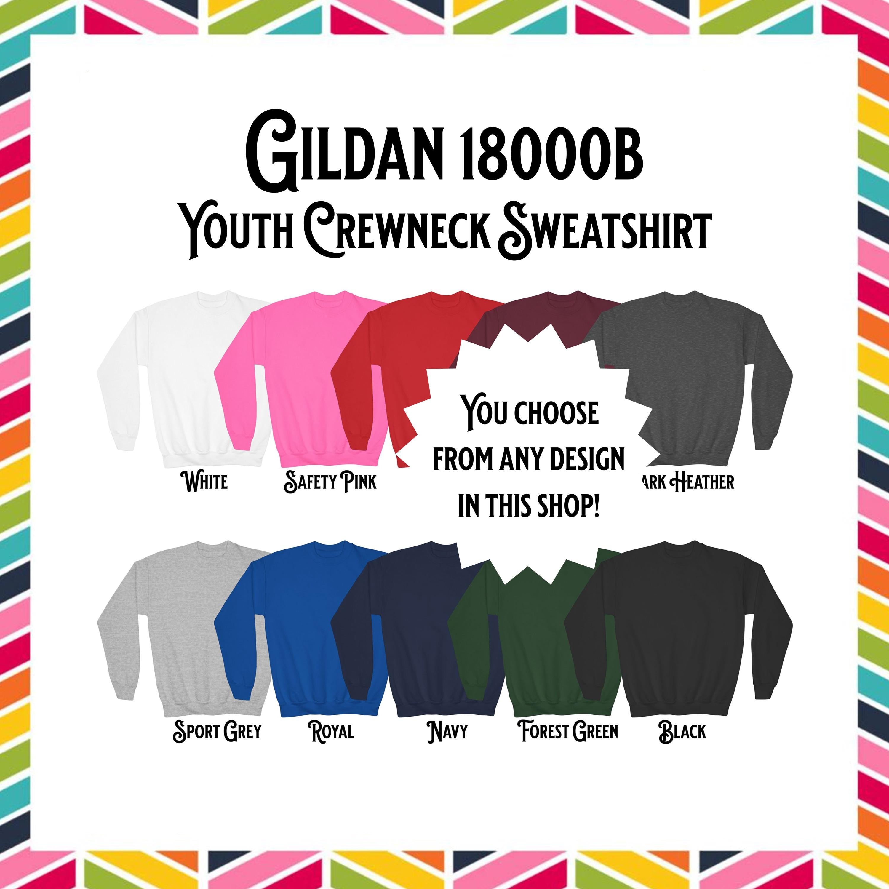 You Choose Design Youth Kids Crewneck Sweatshirt Gildan Custom Boys Girls Fleece Pullover Choose From Any Design In This Shop Sweatshirt – Easygoing Wear · Trending Graphic Apparel