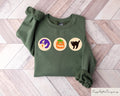 Halloween Sugar Cookie Sweatshirt Spooky Cat Pumpkin Boo Ghost Crewneck Halloween Cookies Tee Cute Trick Or Treat Snacks Halloween Gift Sweatshirt – Bold Style · Top Pick For Any Outfit