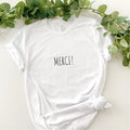 Merci Shirt Danke Tshirt Lustiges Shirt Frankreich Geschenk Idee Urlaubserinnerung Statement Tshirt Frankreich Shirt Graphic Tee – Aesthetic Look · Trending Graphic Apparel