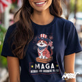 MAGA Meowing and Grooming All Day T Shirt Funny Patriotic Cat Unisex Tee Perfect for Cat Lovers Unique Gift Idea Graphic Tee – Feel-Good Design · Trending Graphic Apparel