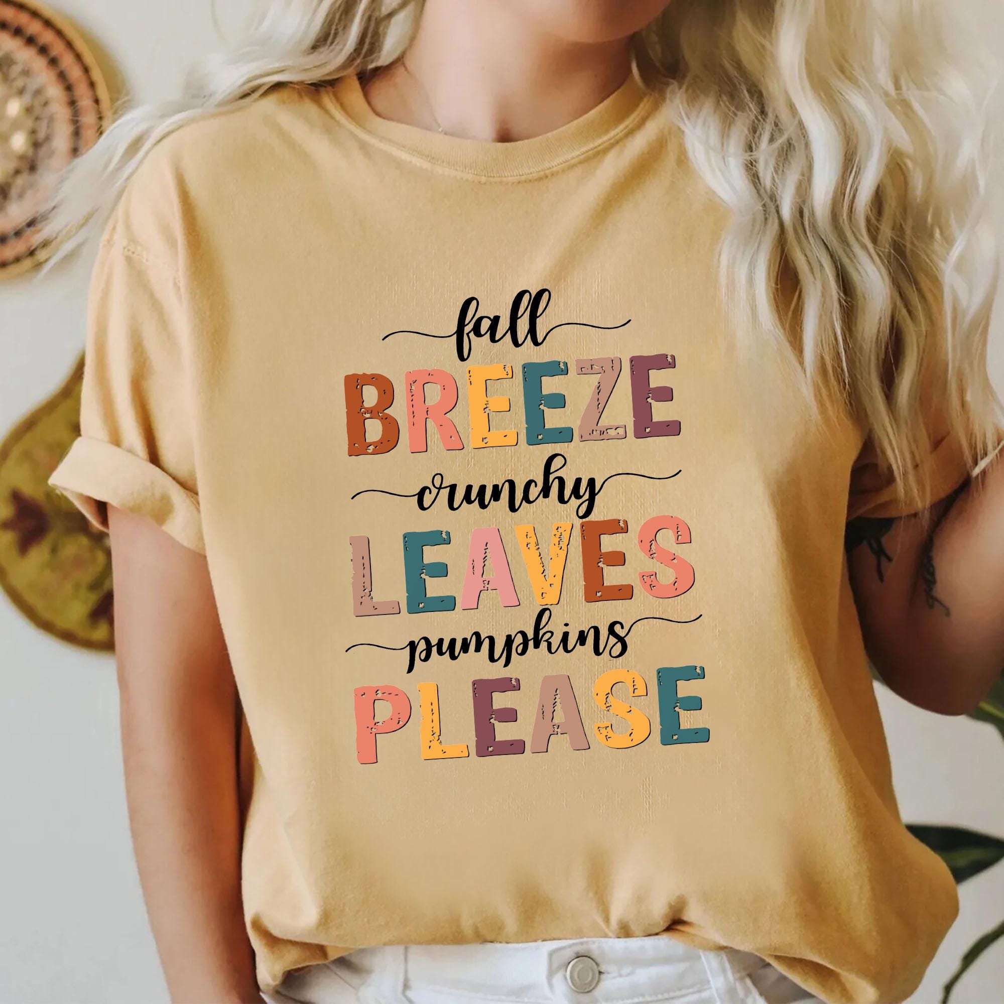 Fall Pumpkin ShirtAutumn Breeze and Pumpkins PleaseThanksgiving ShirtWomens Fall ShirtsCute Fall TeeThanksgiving GiftsThankful Shirt Graphic Tee – Feel-Good Design · Trending Graphic Apparel