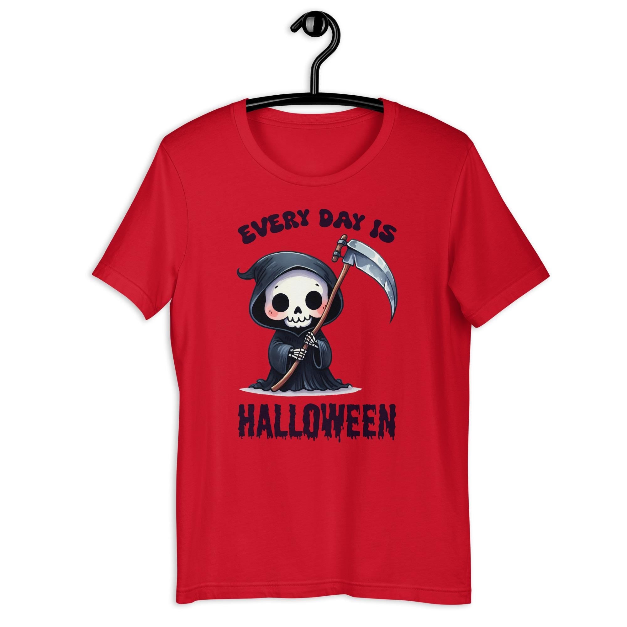 Everyday Is Halloween Reaper Unisex t shirt Graphic Tee – Warm & Stylish · Trending Graphic Apparel