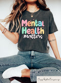 Mental Health Matters Shirt Mental Health Awareness Shirt Retro Anxiety Shirt Therapist Tee Psychologist Shirt Mental Health Gift Graphic Tee – Aesthetic Look · Great Gift For Fans