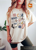 Retro Comfort Halloween Doodles T shirt Halloween Things Sweatshirt Cute Halloween Tshirt Witch Sweater Halloween Matching Party Shirts Sweatshirt – Easygoing Wear · Great Gift For Fans