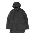 Belfe Mens Black Quilted Hooded Coat Vintage High End Designer Jacket VTG Graphic Tee – Premium Graphic · High-Quality Print