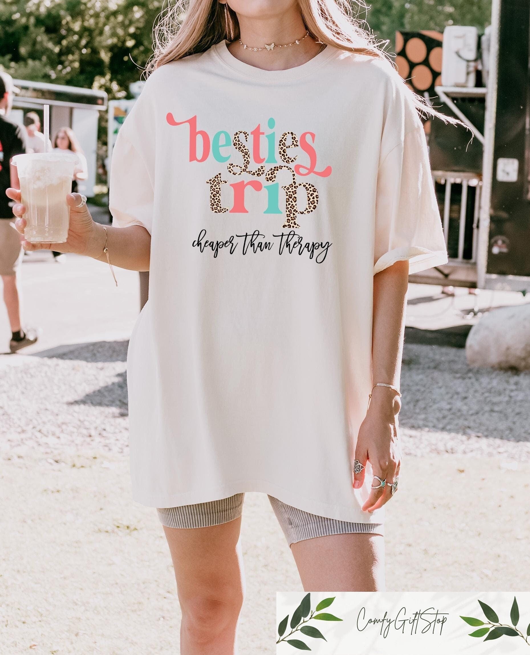 Besties Trip Cheaper Than Therapy Shirt Cruise Squad Shirt Girls Cruise Shirt Girls Vacation Shirt Girls Trip Shirt Girls Squad Gift Graphic Tee – Warm & Stylish · Great Gift For Fans