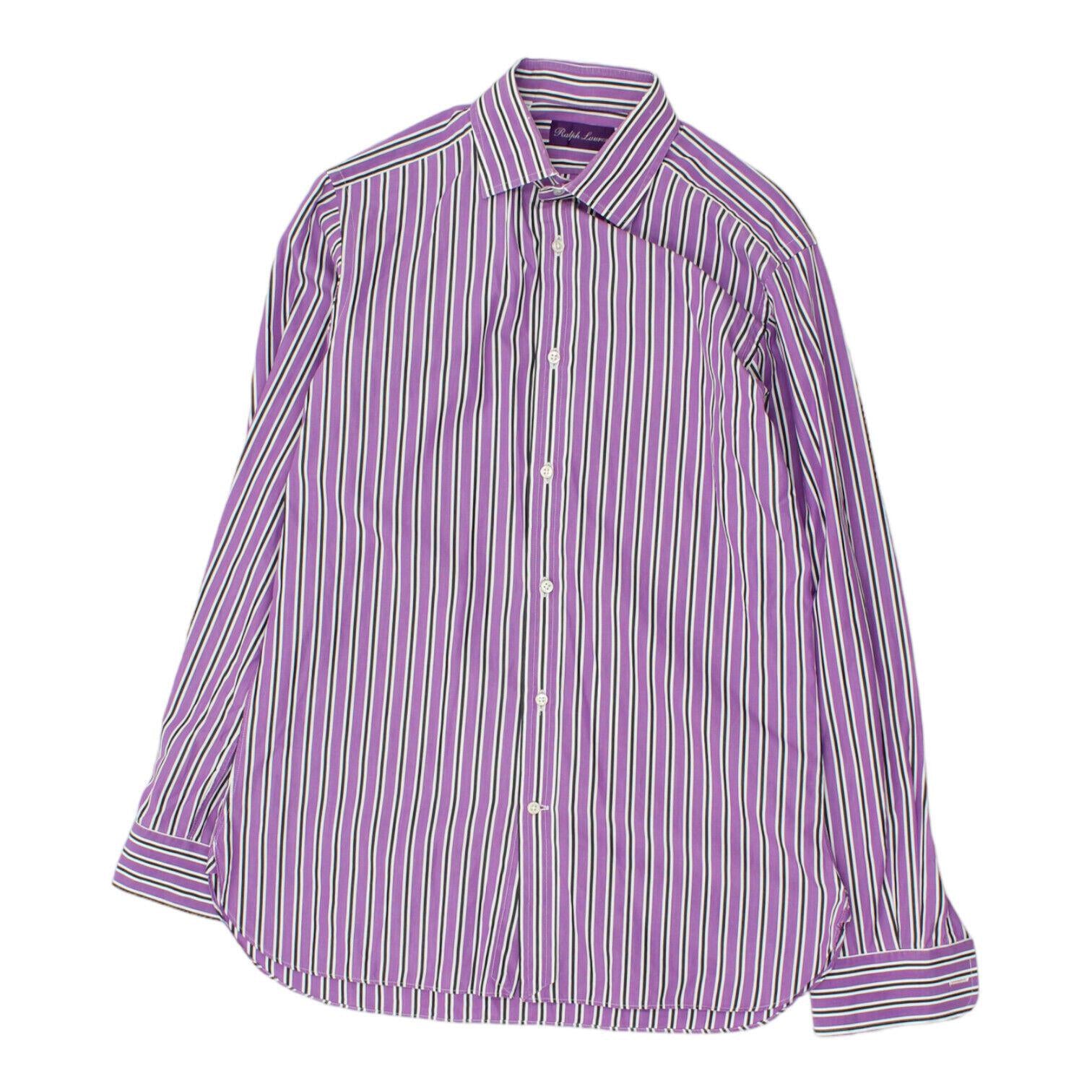 Ralph Lauren Mens Purple White Black White Striped Shirt Vintage Designer VTG Graphic Tee – Premium Graphic · Must-Have Style