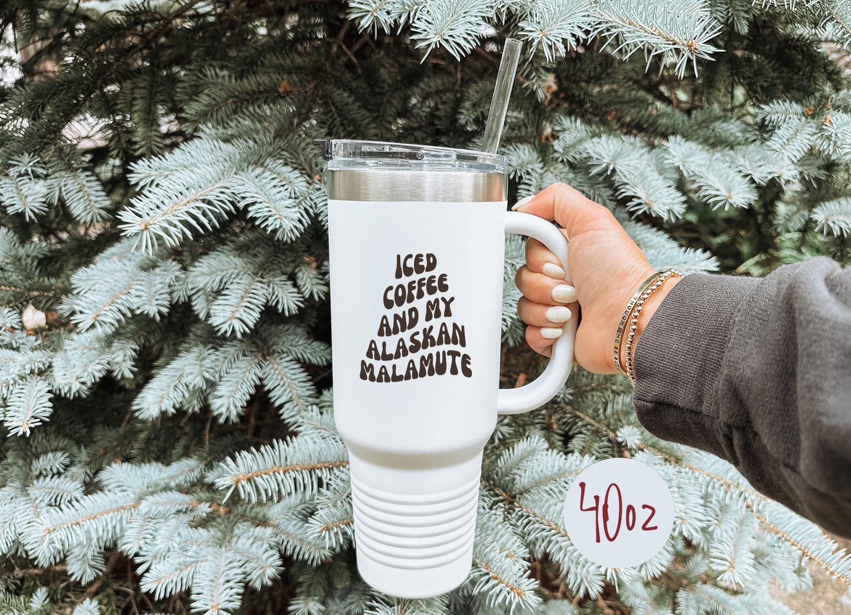 Alaskan Malamute Dog Mom Tumbler 40oz Cup Gifts With Straw Insulated Cup Travel Mug Graphic Tee – Fan Favorite · Trending Graphic Apparel