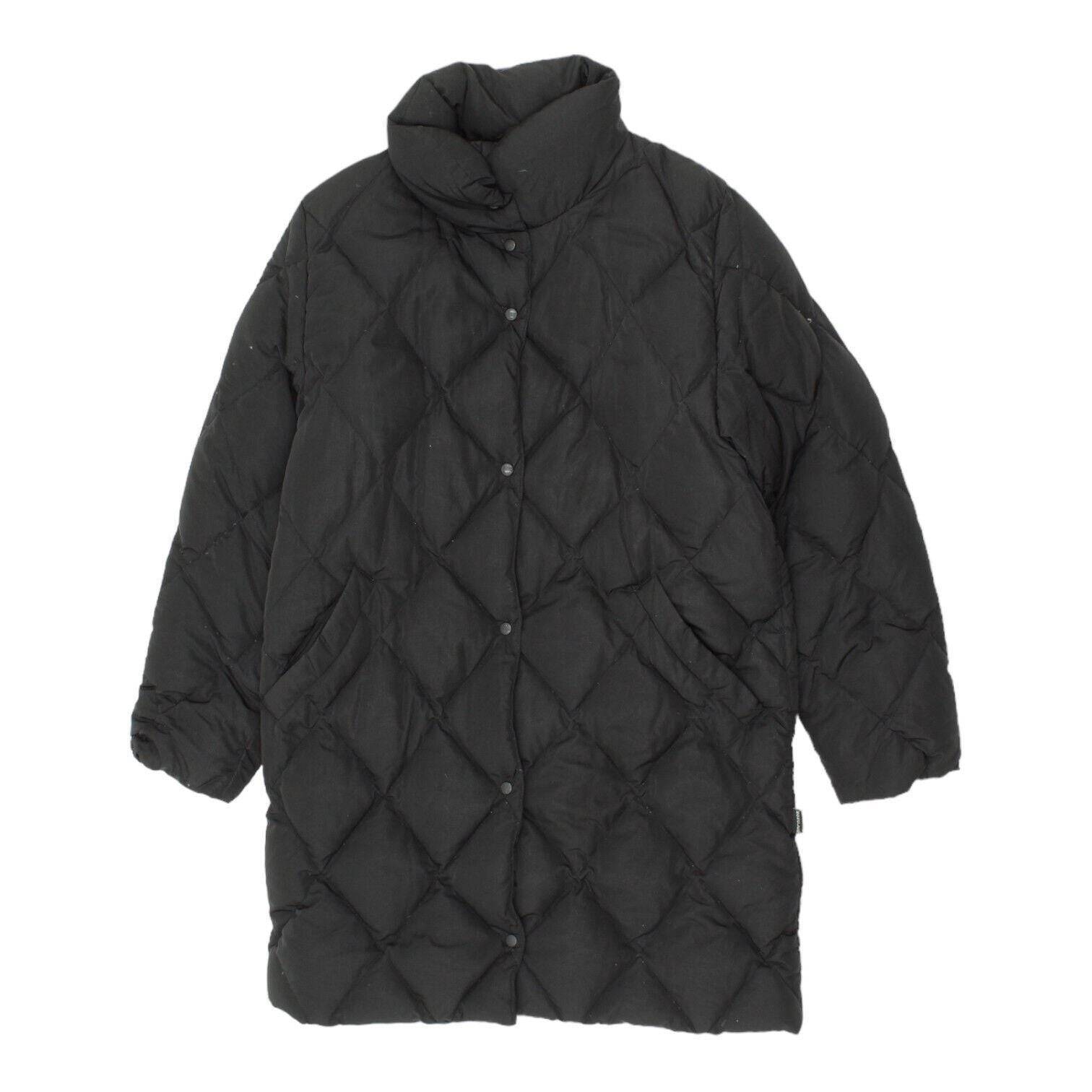 Moncler Womens Mid Length Black Puffer Coat Vintage High End Designer Jacket Graphic Tee – Bold Style · Perfect For Daily Wear