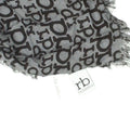 Roccobarocco Womens Black Grey Scarf Vintage Viscose High End Designer VTG Graphic Tee – Easygoing Wear · Top Pick For Any Outfit