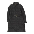 Moncler Womens Long Black Quilted Overcoat Vintage Designer Belted Coat VTG Graphic Tee – Aesthetic Look · Great Gift For Fans