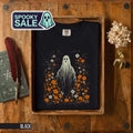 Spooky Halloween Ghost T Shirt Floral Ghost Tee Unique Ghost with Flowers Shirt Autumn Garden Ghost T Shirt Gift for Halloween Lovers Graphic Tee – Feel-Good Design · High-Quality Print