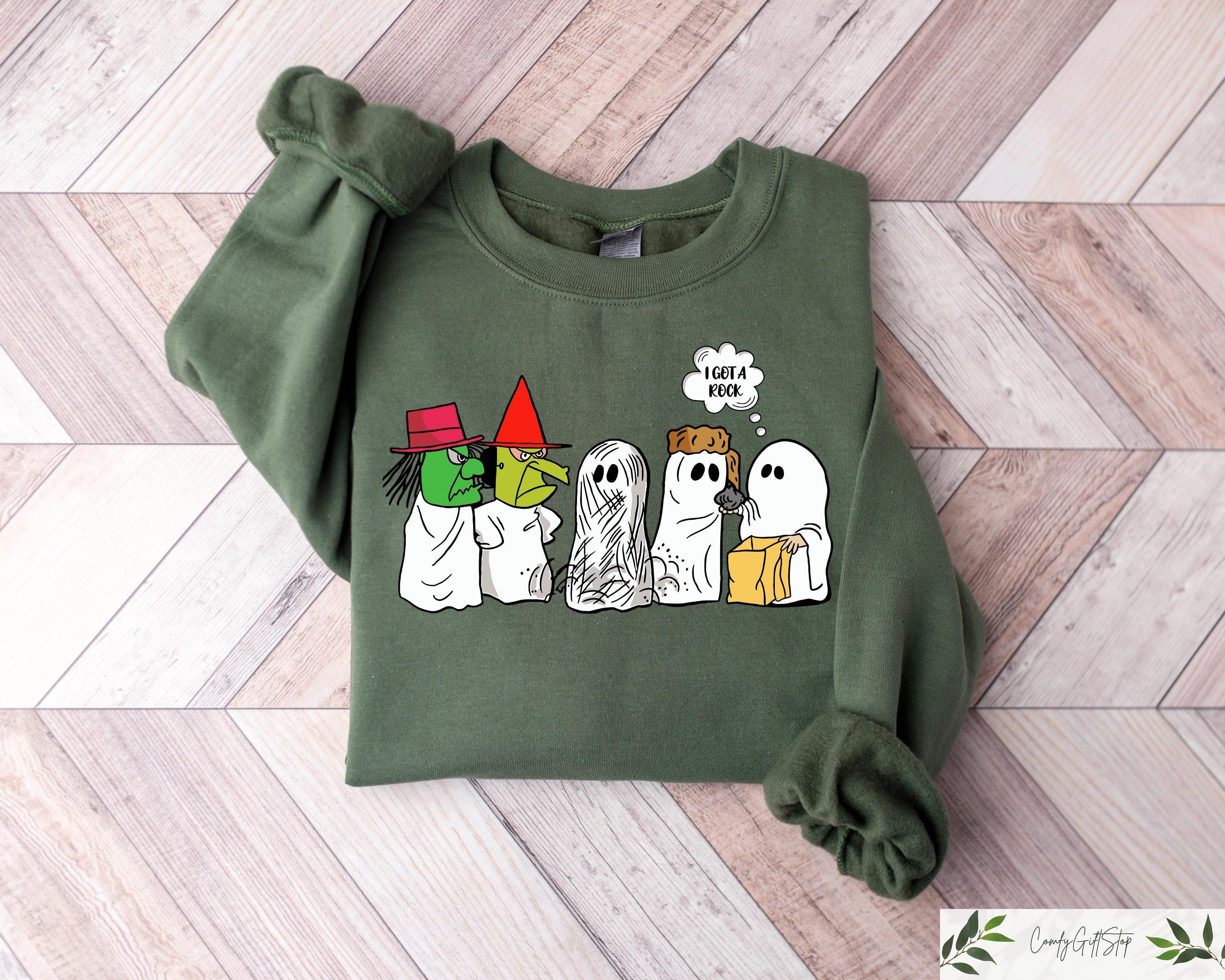 I Got A Rock Halloween Meme Sweatshirt Funny Ghost Hoodie Spooky Season Tshirt Halloween Gift Hoodie – Everyday Comfort · Trending Graphic Apparel