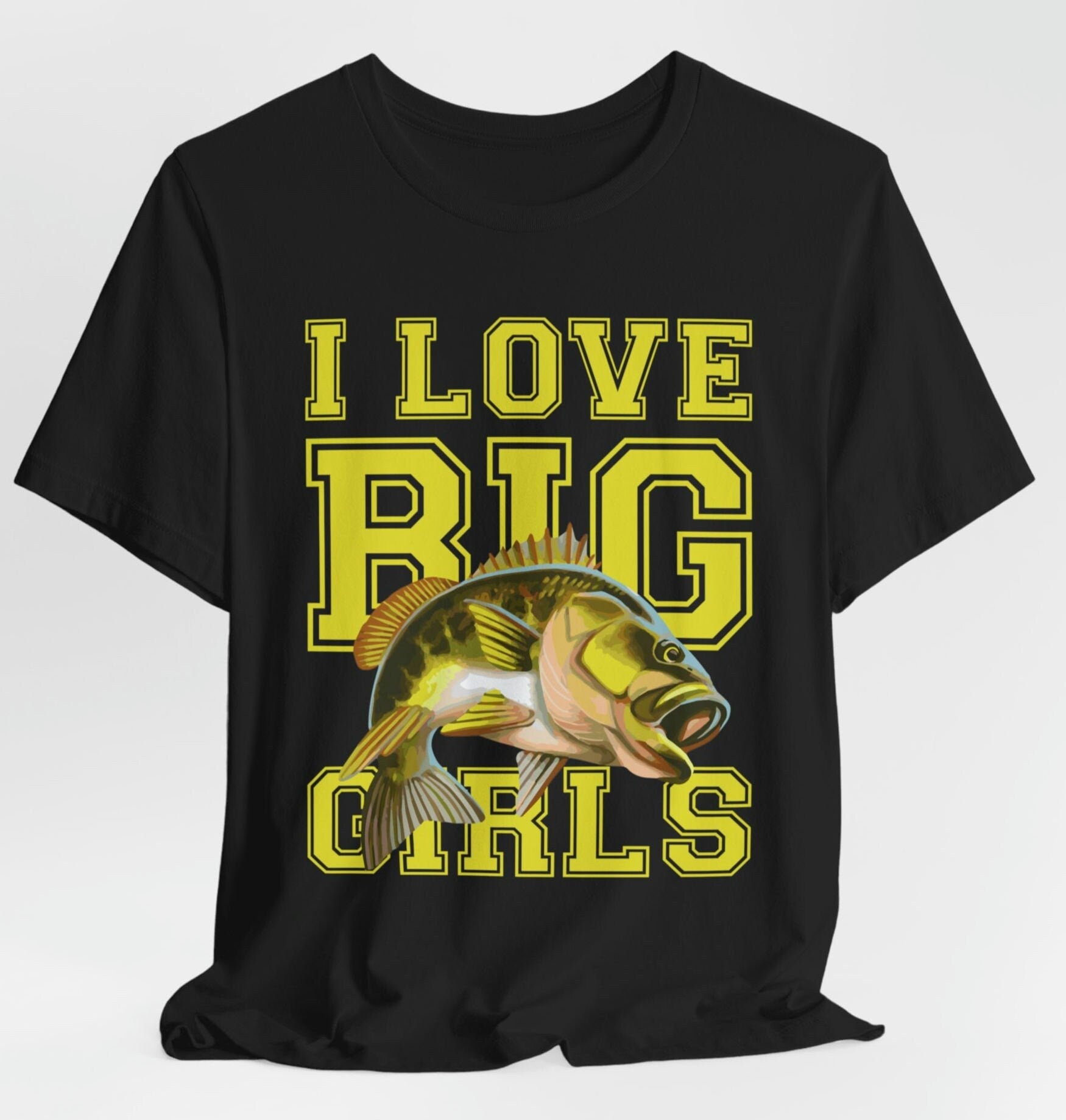 Big Bass Fishing Tee Fun Gift for Fishermen Men and Women39s Tshirt Short Sleeve Unisex Top Graphic Tee – Soft Feel · Great Gift For Fans