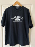 Vintage 90s Diabolical skateboard industry T Shirt Graphic Tee – Aesthetic Look · Perfect For Daily Wear