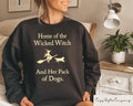 Home Of The Wicked Witch And Her Pack Of Dogs Sweatshirt Spooky Halloween Sweater Funny Ghost Dog Sweatshirt Spooky Season Gifts Sweatshirt – Easygoing Wear · Must-Have Style