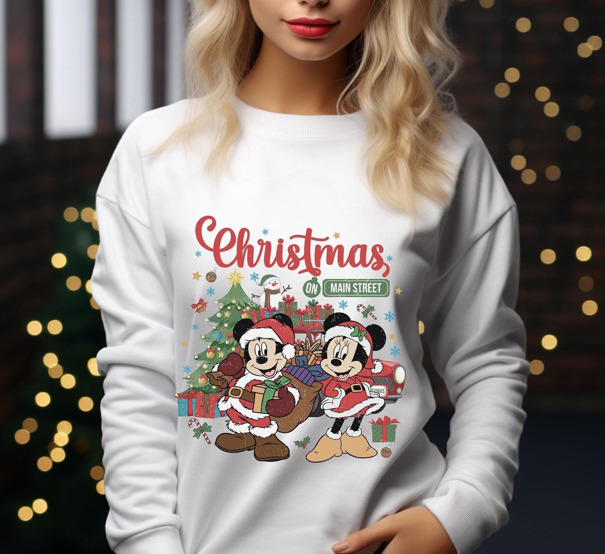 Vintage Mickey Minnie Disney Christmas On Main Street Shirt Retro Disney Christmas Shirt Mickey39s Very Merry Christmas Party 2024 Matching Graphic Tee – Bold Style · Must-Have Style