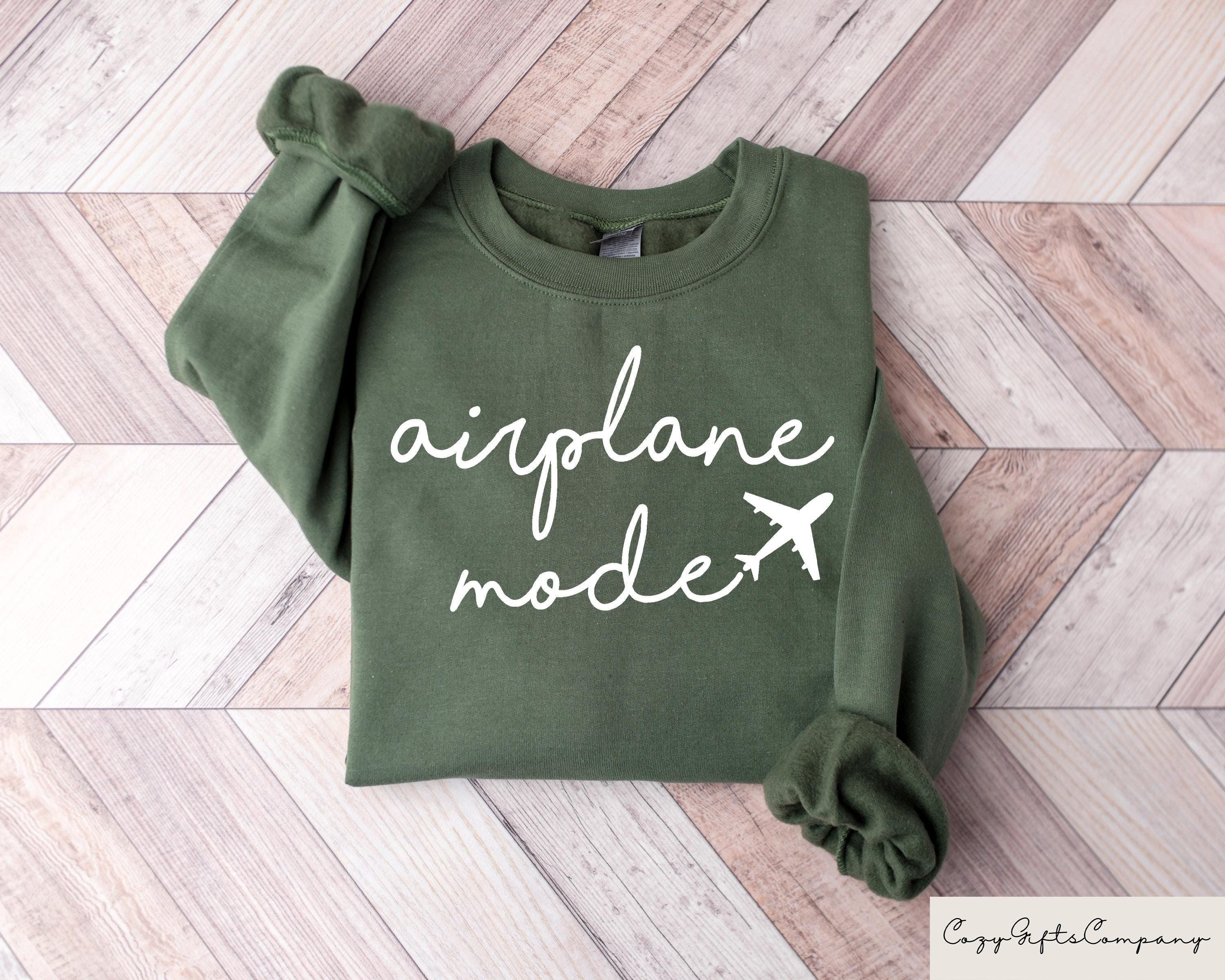 Airplane Mode Sweatshirt Airplane Shirt Travel Sweater Gift for Traveler Airplane Mode Vacation Shirt Vacay Mode Gift Vacation Tee Sweatshirt – Cozy Vibes · Top Pick For Any Outfit
